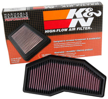 Load image into Gallery viewer, K&amp;N TB-1016 Replacement Air Filter for Select Triumph Speed Triple R, Triumph Speed Triple RS, Triumph Speed Triple S, Triumph Street Triple R, Triumph Street Triple RS, Triumph Street Triple S
