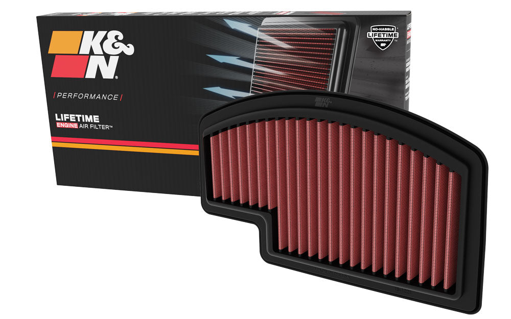 K&N TB-1221 Replacement Air Filter for Select Triumph Speed Triple RR, Triumph Speed Triple RS