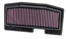 Load image into Gallery viewer, K&amp;N TB-6713 Replacement Air Filter for Select Triumph Daytona 675, Triumph Daytona 675 ABS, Triumph Daytona 675 R, Triumph Daytona 675 R ABS, Triumph Street Triple 675, Triumph Street Triple ABS, Triumph Street Triple R, Triumph Street Triple R ABS