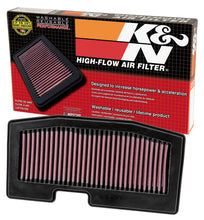 Load image into Gallery viewer, K&amp;N TB-6713 Replacement Air Filter for Select Triumph Daytona 675, Triumph Daytona 675 ABS, Triumph Daytona 675 R, Triumph Daytona 675 R ABS, Triumph Street Triple 675, Triumph Street Triple ABS, Triumph Street Triple R, Triumph Street Triple R ABS