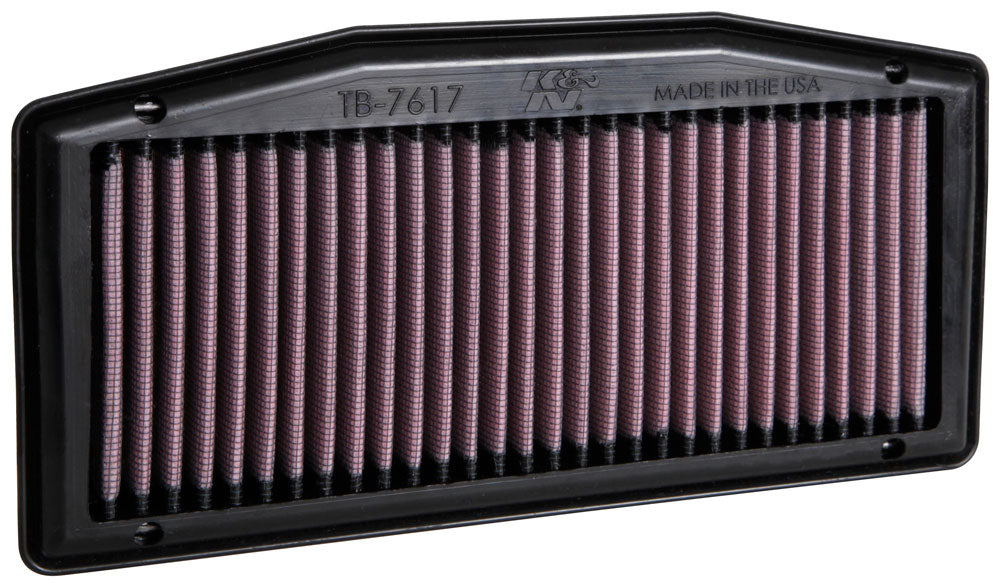 K&N TB-7617 Replacement Air Filter for Select Triumph Street Triple 765 Moto2 Edition, Triumph Street Triple 765 R, Triumph Street Triple 765 RS, Triumph Street Triple R, Triumph Street Triple R LRH, Triumph Street Triple R Low, Triumph Street Triple RS,