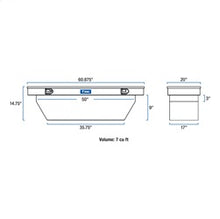 Load image into Gallery viewer, UWS TBS-60-A Chevrolet; Ford; GMC; Jeep... Truck Tool Box for Select Chevrolet Colorado, Ford Maverick, GMC Canyon, GMC Sonoma, Jeep Gladiator, Nissan Frontier