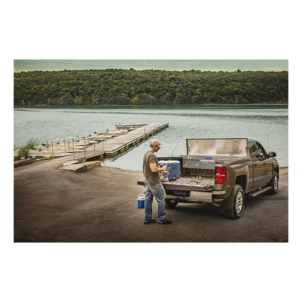 UWS TBS-69-LP-PH Chevrolet; Dodge; Ford; GMC... Truck Tool Box for Select Chevrolet Silverado 1500, Chevrolet Silverado Classic, Chevrolet Silverado LD, Chevrolet Silverado 2500, Chevrolet Silverado HD, Chevrolet Silverado HD Classic, Chevrolet Silverado