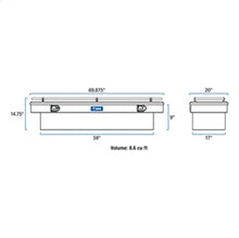 Load image into Gallery viewer, UWS TBS-69-R Chevrolet; Dodge; Ford; GMC... Truck Tool Box for Select Chevrolet Silverado 1500, Chevrolet Silverado Classic, Chevrolet Silverado LD, Chevrolet Silverado 2500, Chevrolet Silverado HD, Chevrolet Silverado HD Classic, Chevrolet Silverado