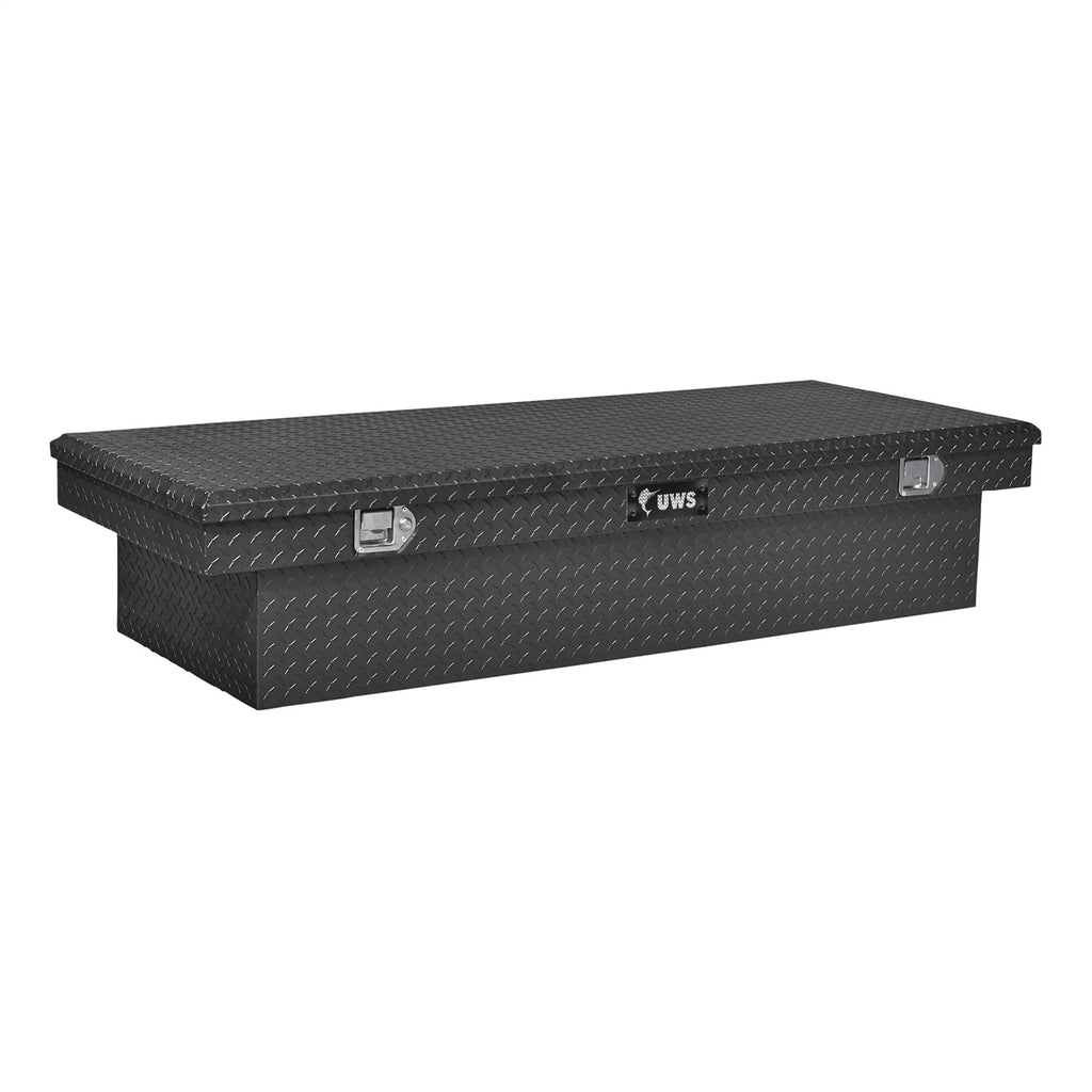 UWS TBS-72-LBTA-BLK Dodge; Ford; Ram Truck Tool Box for Select Dodge Ram 1500, Dodge Ram 2500, Dodge Ram 3500, Ford F-250 Super Duty, Ford F-350 Super Duty, Ford F-450 Super Duty, Ram 1500, Ram Classic, Ram 2500, Ram