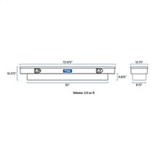 Load image into Gallery viewer, UWS TBS-72-SL-BLK Dodge; Ford; Ram Truck Tool Box for Select Dodge Ram 1500, Dodge Ram 2500, Dodge Ram 3500, Ford F-250 Super Duty, Ford F-350 Super Duty, Ford F-450 Super Duty, Ram 1500, Ram Classic, Ram 2500, Ram