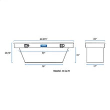 Load image into Gallery viewer, UWS TBSD-60A-BLK Chevrolet; Ford; GMC; Honda... Truck Tool Box for Select Chevrolet Colorado, Chevrolet S10, Ford Maverick, GMC Canyon, GMC Sonoma, Honda Ridgeline, Hummer H3T, Nissan Frontier
