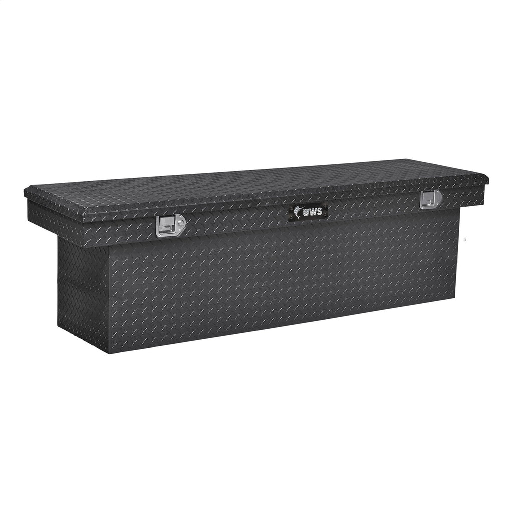 UWS TBSD-69-BLK Chevrolet; Dodge; Ford; GMC... Truck Tool Box for Select Chevrolet Silverado 1500, Chevrolet Silverado Classic, Chevrolet Silverado LD, Chevrolet Silverado 2500, Chevrolet Silverado HD, Chevrolet Silverado HD Classic, Chevrolet Silverado