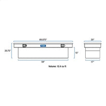 Load image into Gallery viewer, UWS TBSD-69-BLK Chevrolet; Dodge; Ford; GMC... Truck Tool Box for Select Chevrolet Silverado 1500, Chevrolet Silverado Classic, Chevrolet Silverado LD, Chevrolet Silverado 2500, Chevrolet Silverado HD, Chevrolet Silverado HD Classic, Chevrolet Silverado