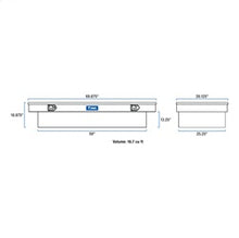 Load image into Gallery viewer, UWS TBSD-69-LBTA Chevrolet; Dodge; Ford; GMC... Truck Tool Box for Select Chevrolet Silverado 1500, Chevrolet Silverado Classic, Chevrolet Silverado 2500, Chevrolet Silverado HD, Chevrolet Silverado HD Classic, Chevrolet Silverado 3500, Chevrolet