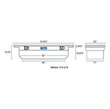 Load image into Gallery viewer, UWS TBSD-72-A-LP-B Dodge; Ford; Ram Truck Tool Box for Select Dodge Ram 1500, Dodge Ram 2500, Dodge Ram 3500, Ford F-250 Super Duty, Ford F-350 Super Duty, Ford F-450 Super Duty, Ram 1500, Ram Classic, Ram 2500, Ram