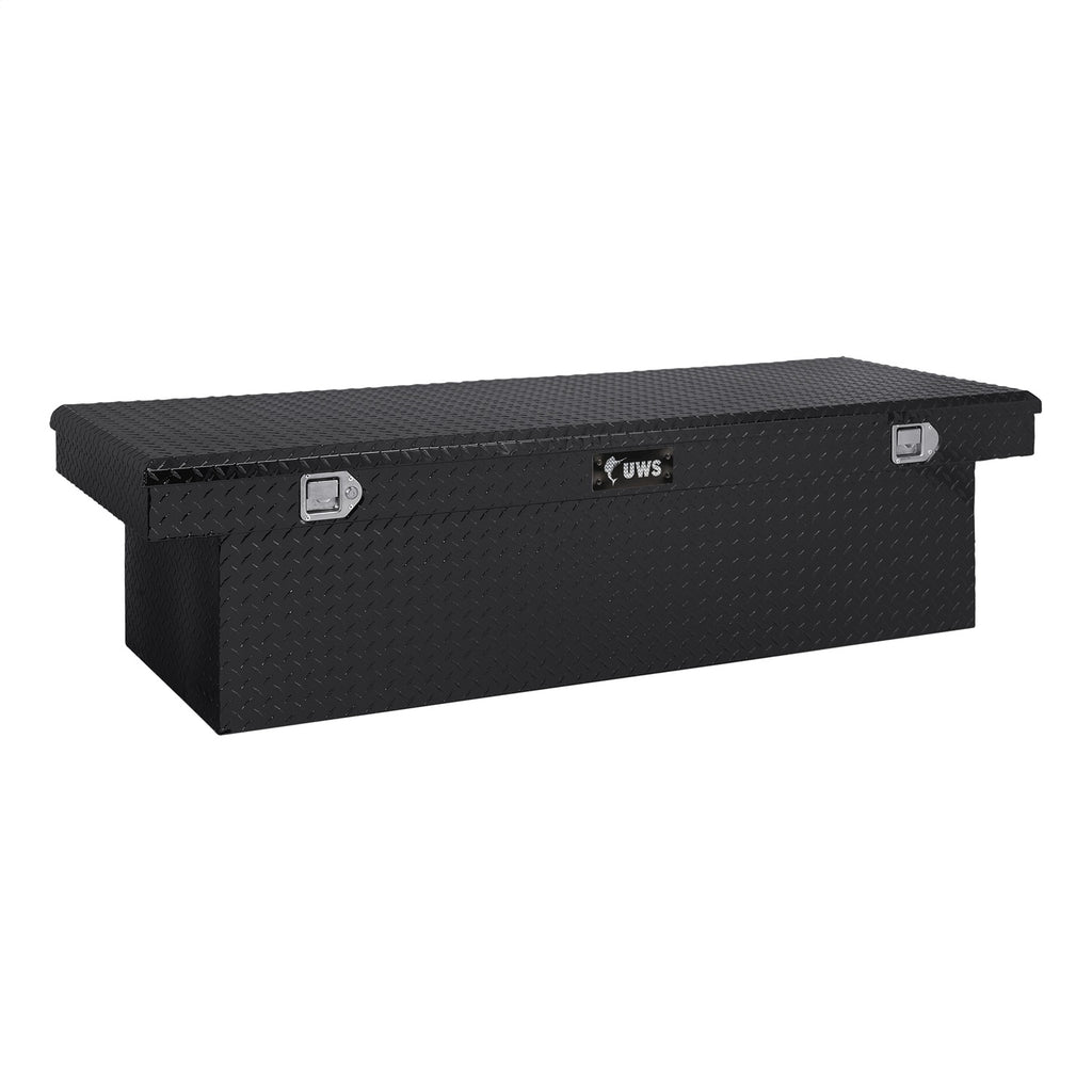 UWS TBSD-72-LBTA-B Dodge; Ford; Ram Truck Tool Box for Select Dodge Ram 1500, Dodge Ram 2500, Dodge Ram 3500, Ford F-250 Super Duty, Ford F-350 Super Duty, Ford F-450 Super Duty, Ram 1500, Ram Classic, Ram 2500, Ram