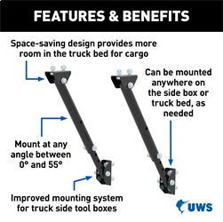 UWS TBSM-MK2 Truck Tool Box Mounting Kit