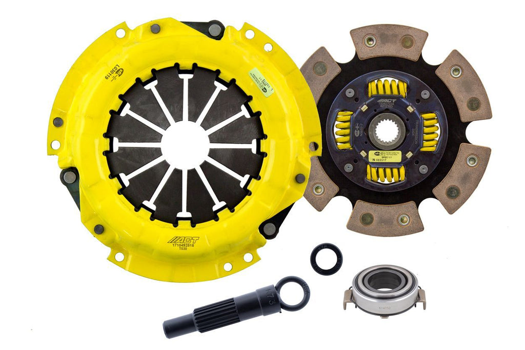 Advanced Clutch TC2-HDG6 ACT Heavy Duty Race Sprung 6 Pad Clutch Kit for Select Geo Prizm, Pontiac Vibe, Toyota Celica, Toyota Corolla, Toyota MR2 Spyder, Toyota Matrix