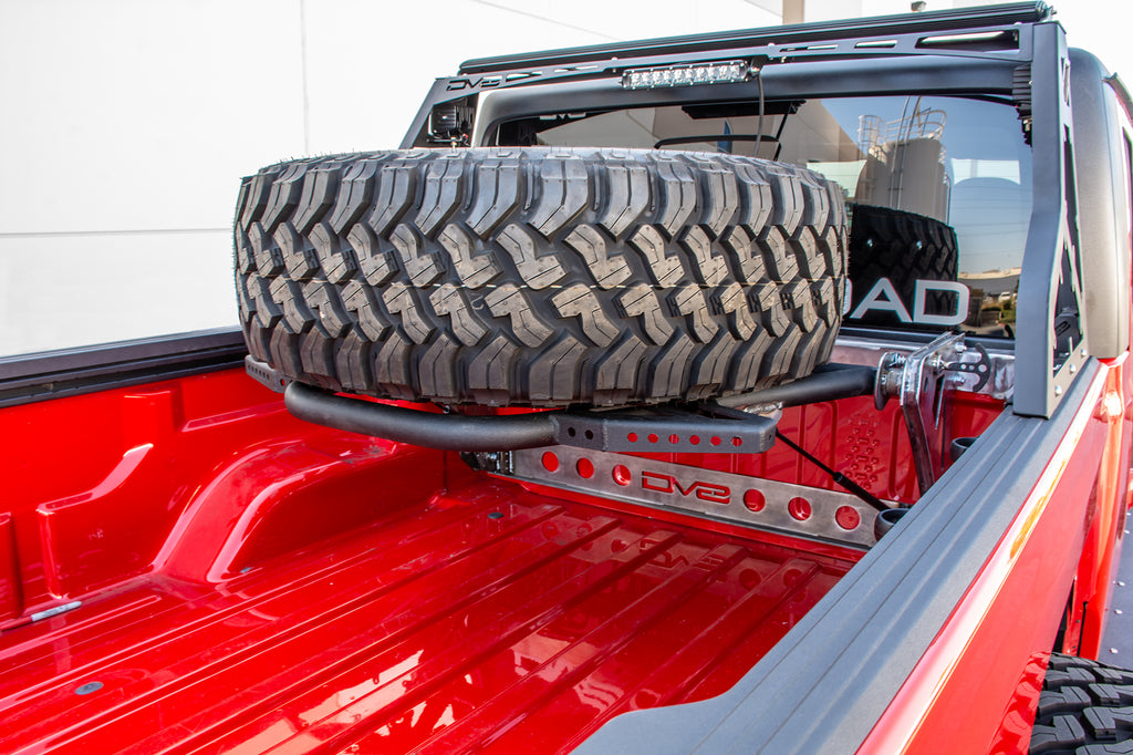 DV8 Offroad TCGL-01 Adjustable Tire Carrier for Select Jeep Gladiator