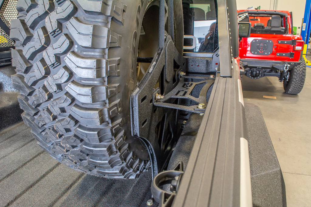 DV8 Offroad TCGL-02 Stand Up Spare Tire Mount for Select Jeep Gladiator