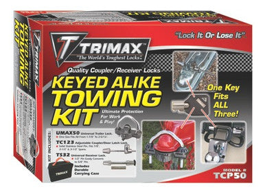 Trimax TCP50 All Keyed Alike Combo Pack Set Includes UMAX50,TC123,TS32  & Carrying Case