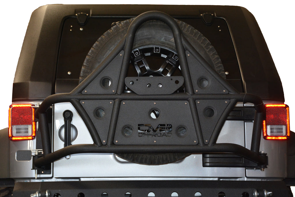 DV8 Offroad TCSTTB-01 Body Mount Tire Carrier; Tc1 for Select Jeep Wrangler, Jeep Wrangler JK