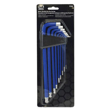Tool Valley 77330 Metric NonSlip Hex Key Set-9pc Pro Tool - Black Table