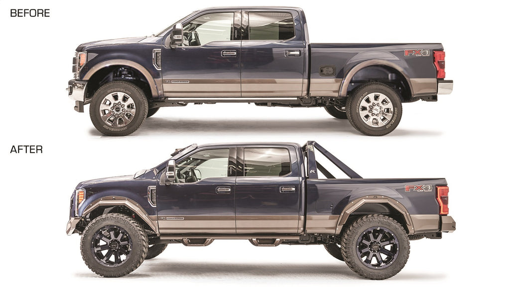 Fab Fours TF4110-B Open Fender Flare for Select Ford F-250 Super Duty, Ford F-350 Super Duty