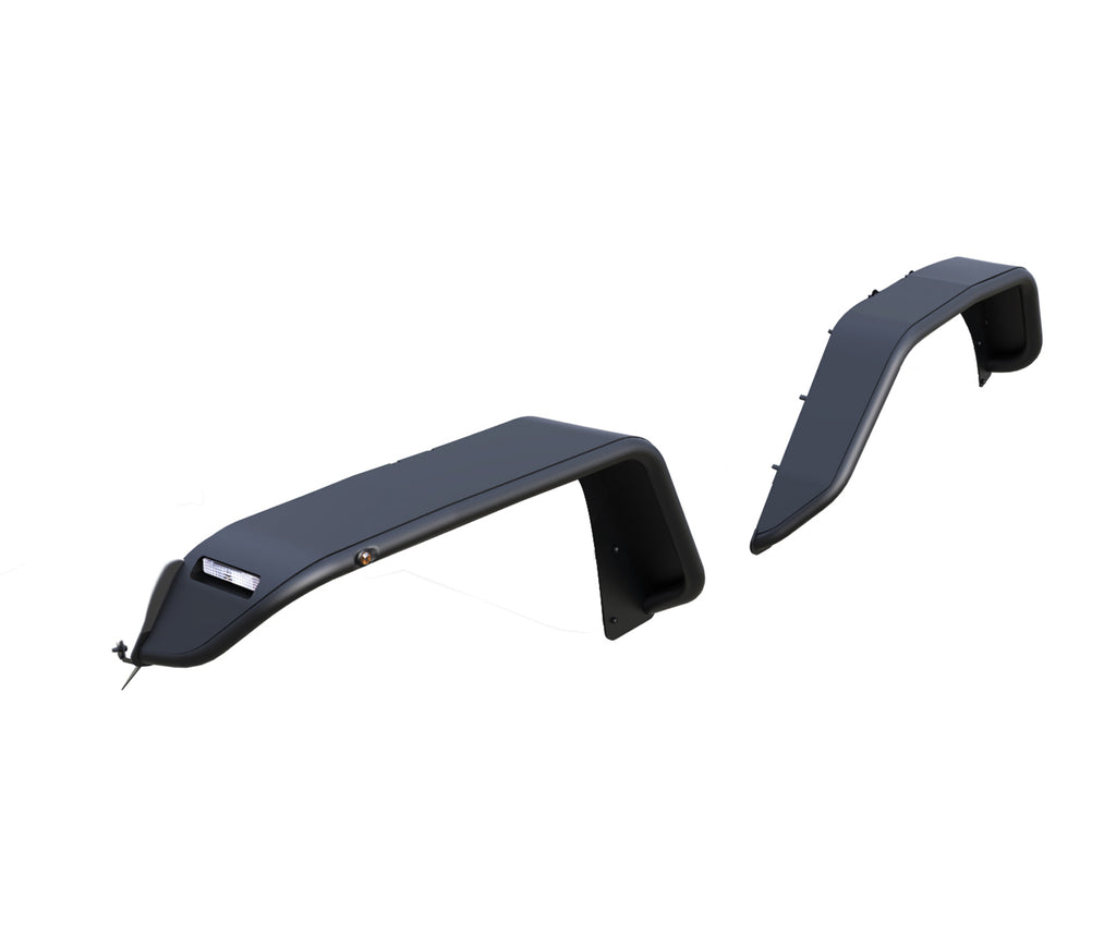 Black Horse Off Road TFRF20G Full Set Tubular Fender Flares - Front & Rear for Select Jeep Gladiator