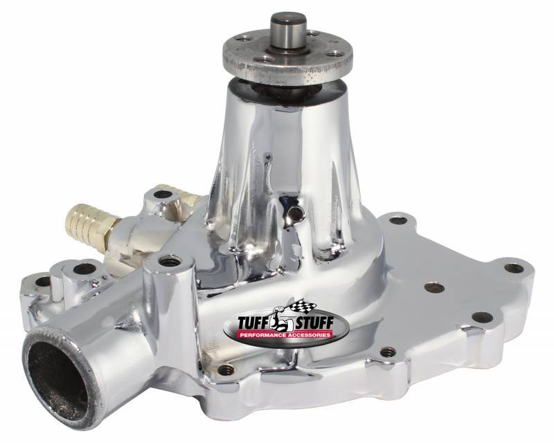 TUFF-STUFF 1432AA Ford Water Pump Pass Side Inlet Chrome