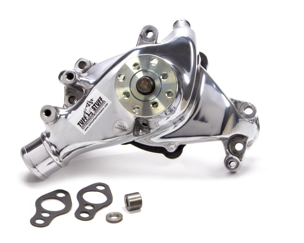 TUFF-STUFF 1448NB 69-96 SBC Water Pump Long Polished SuperCool