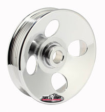 Load image into Gallery viewer, TUFF-STUFF 8487A Type II Power Steering Pulley 6 Groove Chrome