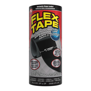 Flex Seal TFSBLKC0805 Flex Tape Black 8" x 5'