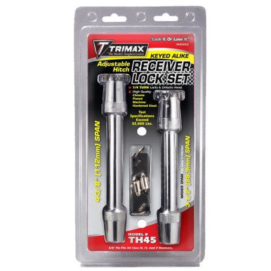 Trimax TH45 TRIMAX-'Rapid Hitch' Keyed Alike Lock Set T3 Style Heads for the Wider Rece