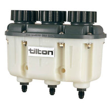Load image into Gallery viewer, TILTON 72-577 Reservoir Plastic 3-Chamber AN-4 Fittings