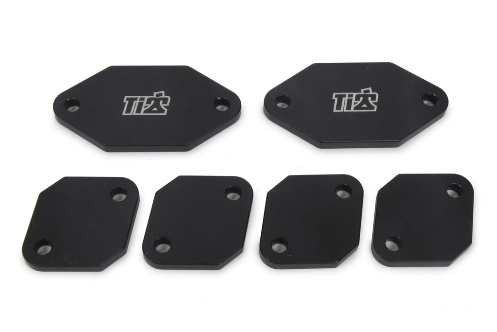 Ti22 PERFORMANCE 5124 Exhaust Port Blockoffs Aluminum Standard Port