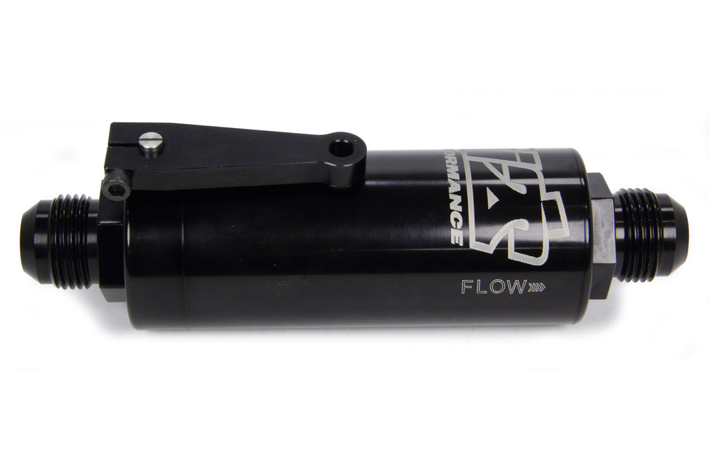 Ti22 PERFORMANCE 5512 12 AN Fuel Filter With Shutoff Black 100 Micron