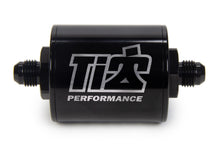 Load image into Gallery viewer, Ti22 PERFORMANCE 5526 6 AN Fuel Filter Short Style 100 Micron Black