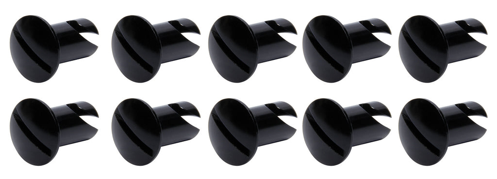 Ti22 PERFORMANCE 8106 Oval Head Dzus Buttons .550 Long 10 Pack Black