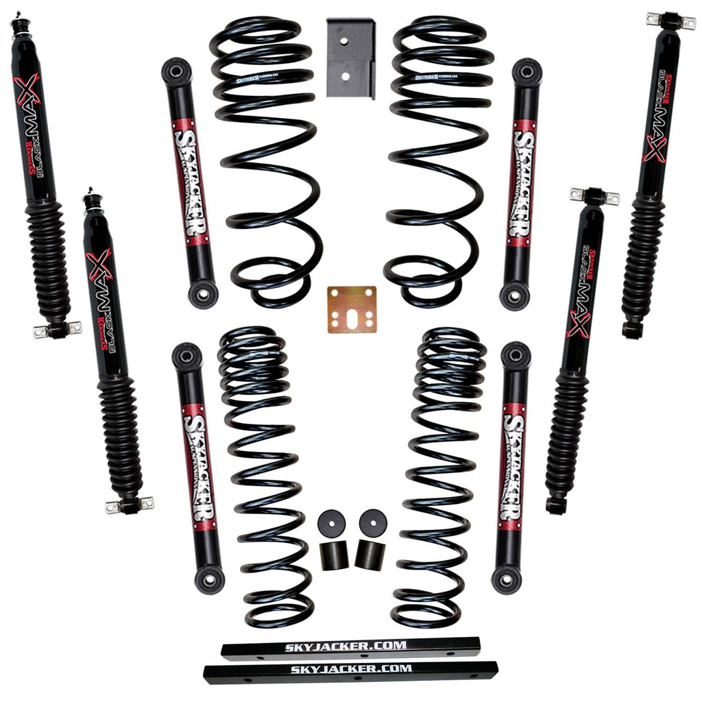 Skyjacker TJ251K-B Suspension Lift Kit w/Shocks for Select Jeep TJ, Jeep Wrangler