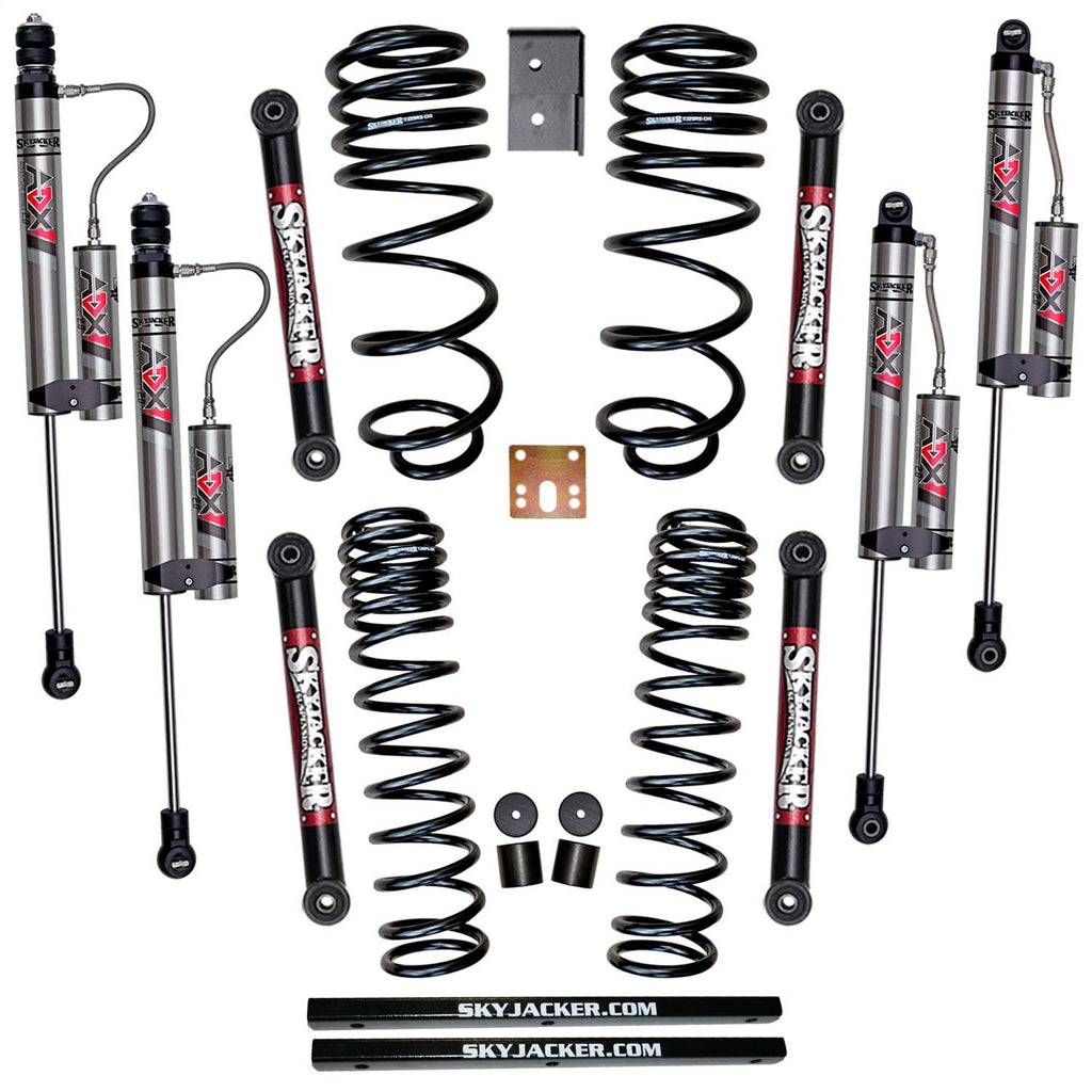Skyjacker TJ253K-X 2.5 in. Suspension Lift System With ADX 2.0 Remote Reservoir Monotube Shocks. for Select Jeep TJ, Jeep Wrangler