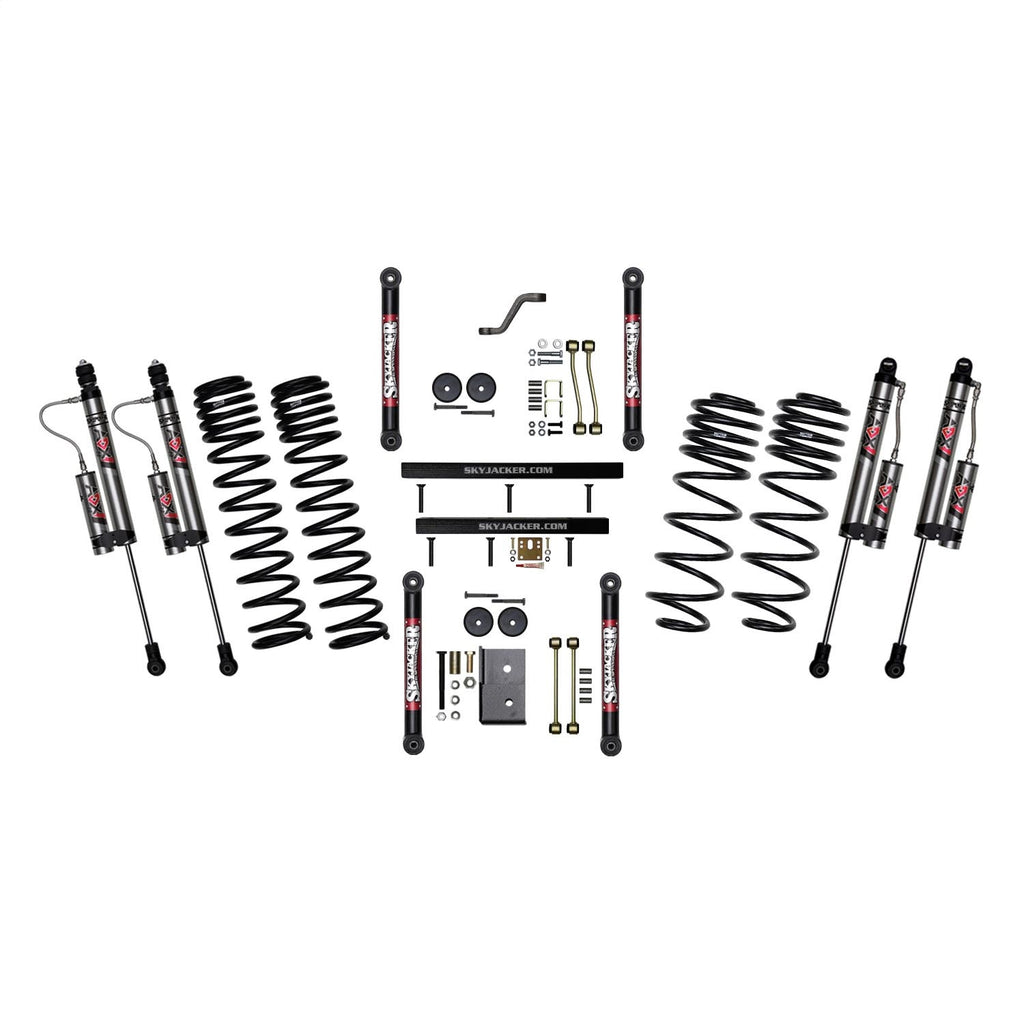 Skyjacker TJ401BKXLT 4 in. Suspension Lift System With ADX 2.0 Remote Reservoir Shocks. for Select Jeep TJ, Jeep Wrangler