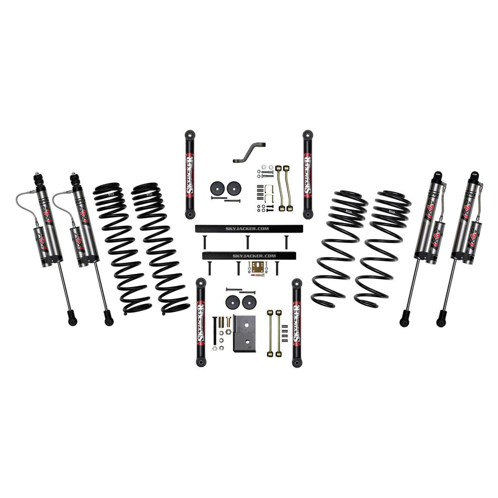 Skyjacker TJ403BKXLT 4 in. Suspension Lift System With ADX 2.0 Remote Reservoir Shocks. for Select Jeep TJ, Jeep Wrangler