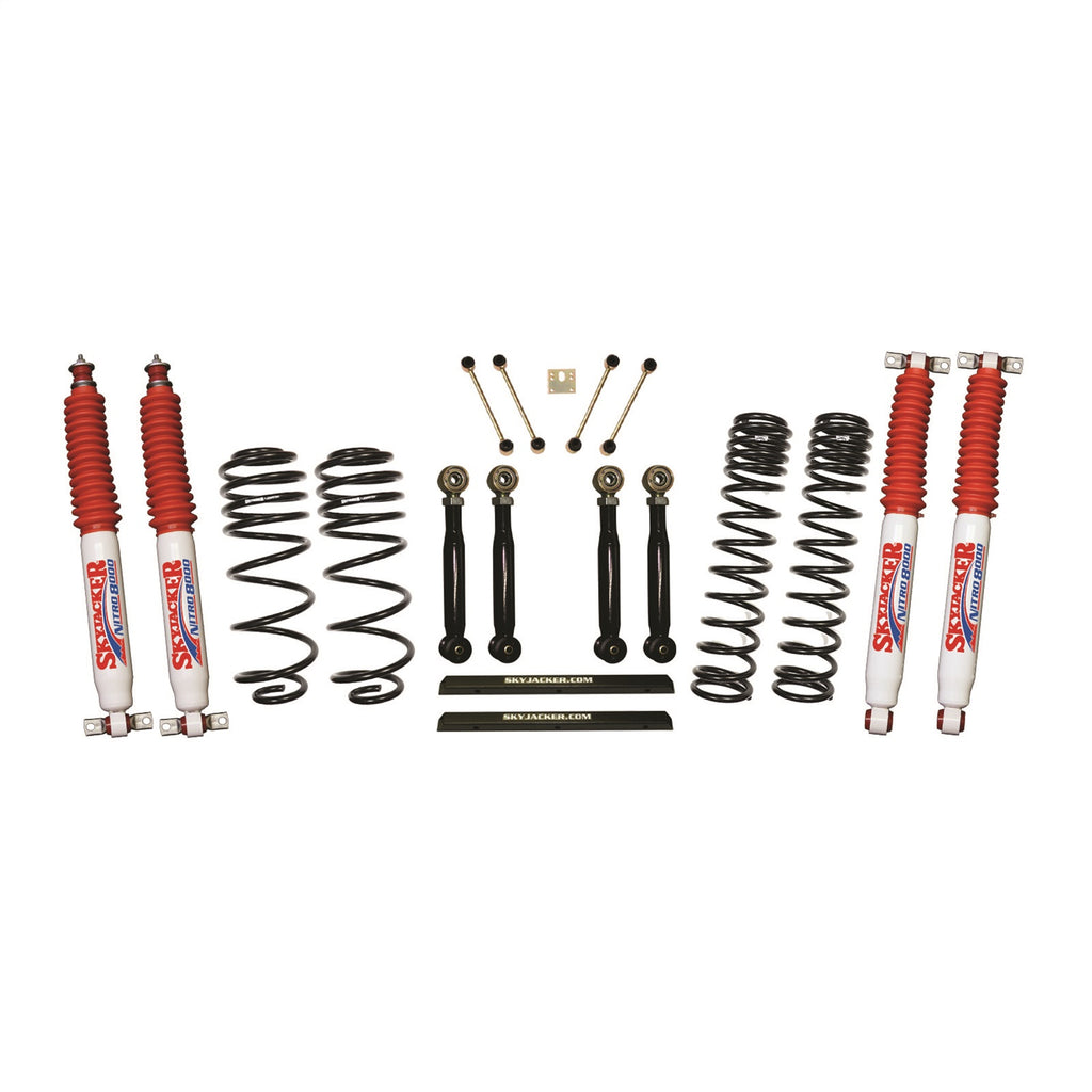 Skyjacker TJ403BPNLTX Long Travel Series Suspension Lift Kit w/Shocks for Select Jeep TJ, Jeep Wrangler
