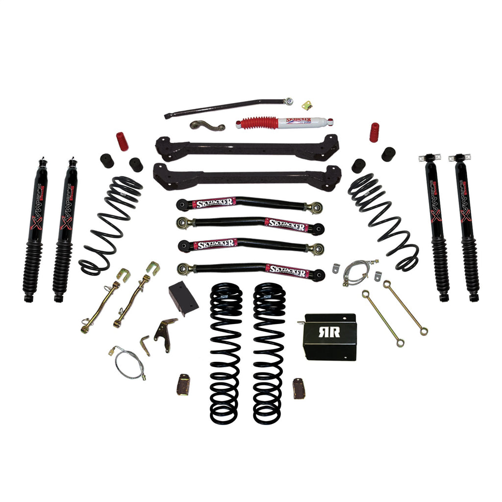 Skyjacker TJ40RR1LTK-B Long Arm Suspension Lift Kit w/ Shocks for Select Jeep TJ, Jeep Wrangler