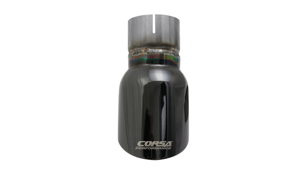 Corsa Performance TK002BLK Single 3.5in. Black PVD Pro-Series Universal Tip Kit (2.5in. Inlet-Clamp Include