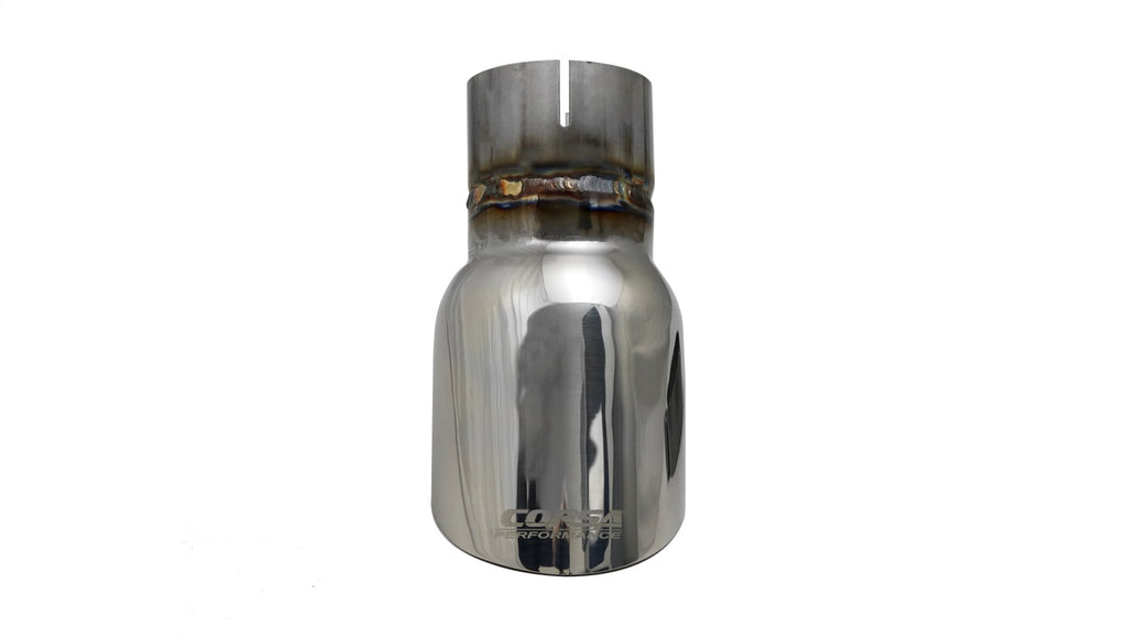 Corsa Performance TK002 Single 3.5in. Polished Pro-Series Universal Tip Kit (2.5in. Inlet-Clamp Included