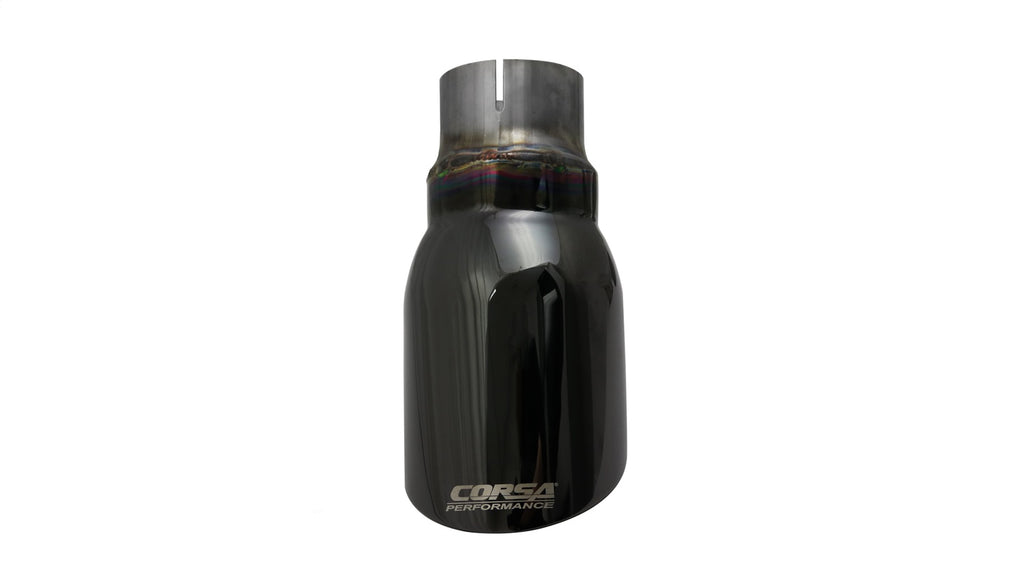 Corsa Performance TK004BLK Single 4.0in. Black PVD Pro-Series Universal Tip Kit (2.5in. Inlet-Clamp Include