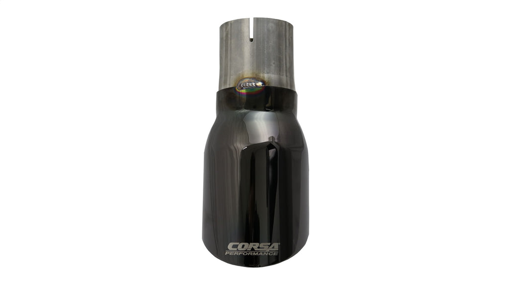 Corsa Performance TK005BLK Single 4.0in. Black PVD Pro-Series Universal Tip Kit (2.75in. Inlet-Clamp Includ