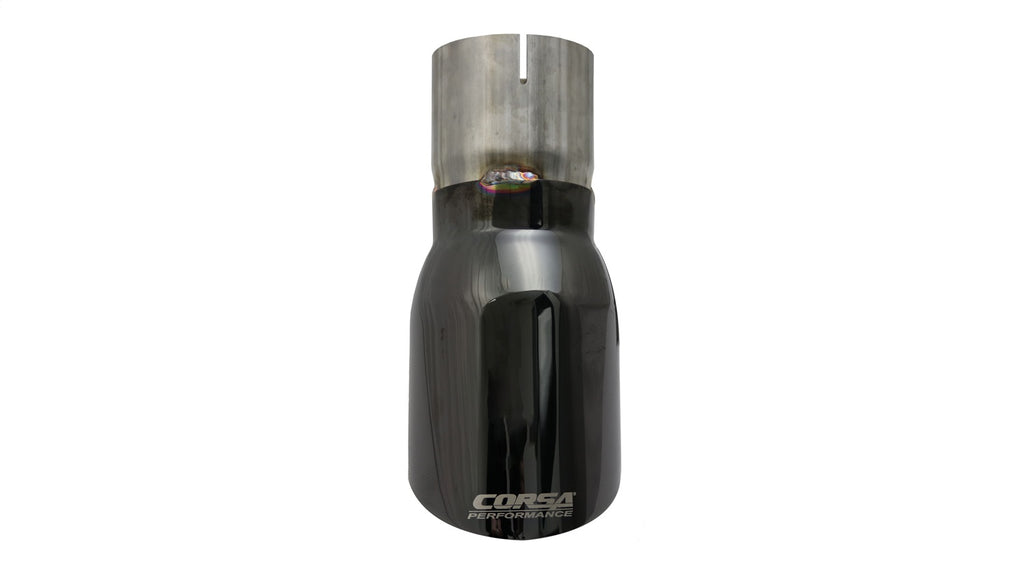 Corsa Performance TK006BLK Single 4.0in. Black PVD Pro-Series Universal Tip Kit (3.0in. Inlet-Clamp Include
