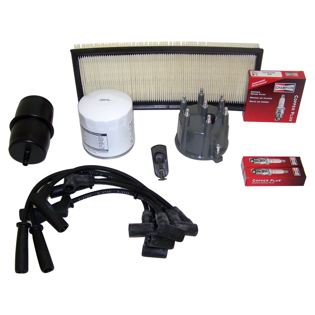 Crown Automotive Jeep Replacement TK2 Tune Up Kit for 1991-1993 Jeep YJ Wrangler w/ 4.0L Engine for Select Jeep Wrangler