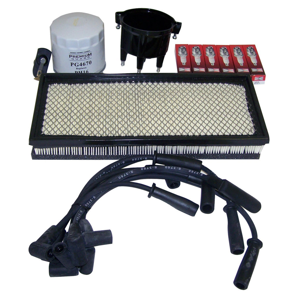 Crown Automotive Jeep Replacement TK4 Tune Up Kit for 1997-1998 Jeep TJ Wrangler w/ 4.0L Engine for Select Jeep TJ, Jeep Wrangler