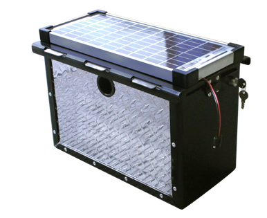 Torklift International A7720RS PowerArmor, RV Locking Storage Battery Box, W/ Solar Panel