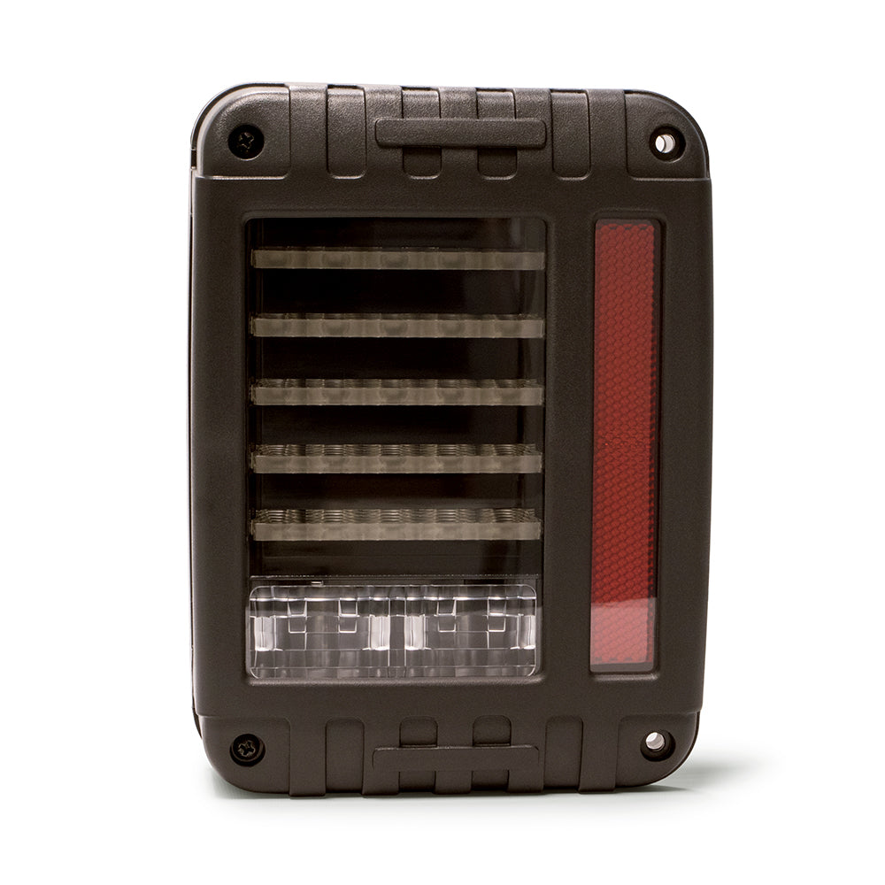 DV8 Offroad TLJK-01 LED Tail Light; Horizontal for Select Jeep Wrangler, Jeep Wrangler JK